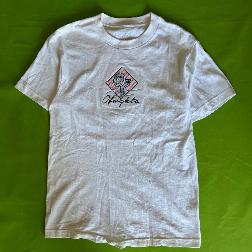 Odd Future‎ OFWGKTA Graphic T-Shirt White Mens Small Skate Streetwear Logo Tee